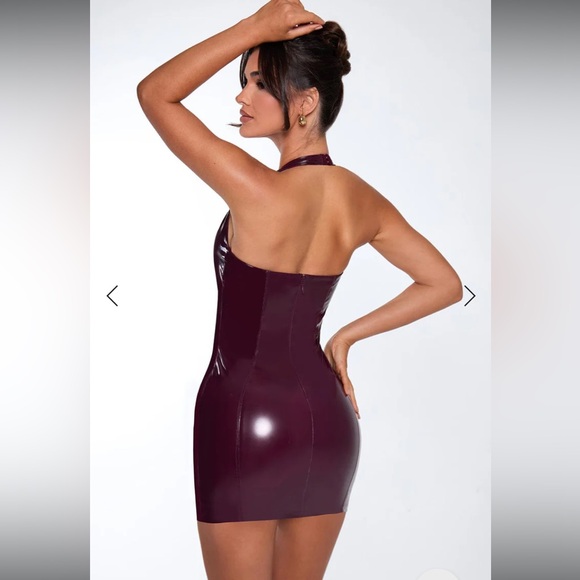 NWT Baby Boo Brooke Mini Dress in Dark Cherry Lacquer size Medium 🍒🎲🎰♥️ - Picture 3 of 12